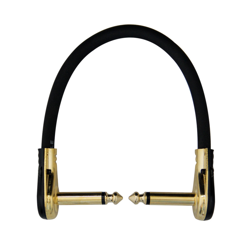 WORLDSTAGE Kabel Pedal Gitar L Shape Right Angle 6.35mm 19cm - CBC-31