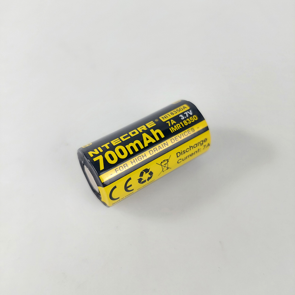 NITECORE Baterai Vape Rechargeable IMR18350 7A 3.7V 700mAh 1 PCS - NI18350A