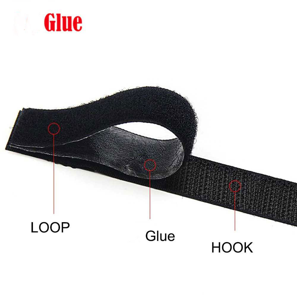 TaffPACK Lakban Velcro Hook and Loop Magic Nilon Sticker 1M - ZNK006