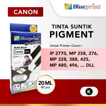 Blueprint Tinta Refill Canon Black Pigment - BP-C810K