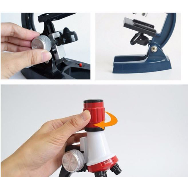 Mikroskop Edukasi Pembesaran 1200 Kali Magnification - 1412X
