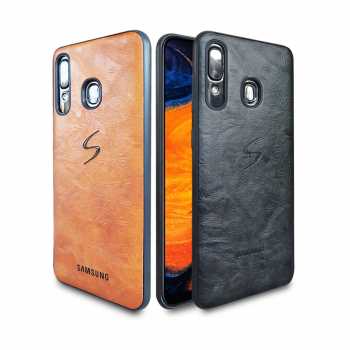 Jual PREMIUM Softcase Leather For Samsung A30 Case Kulit