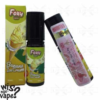 Foxy Banana Ice Cream 15ml - Liquid Vape By VJ x Druga Foxy