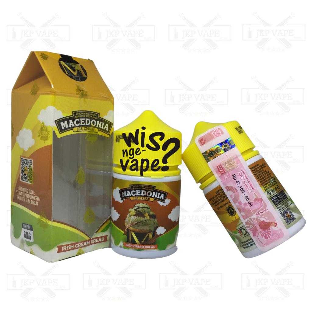 Jual Macedonia Ice Cream V2 Irish Cream Bread 60ml Liquid Vape