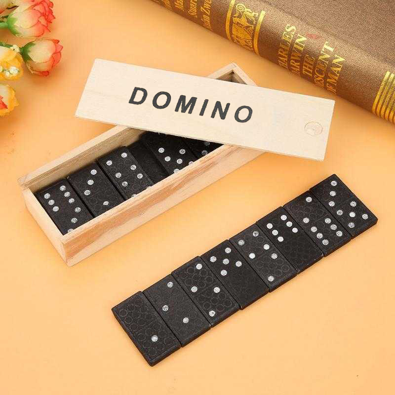 VBESTLIFE Mainan Domino Gaple Kayu Board Game 28 PCS - D28