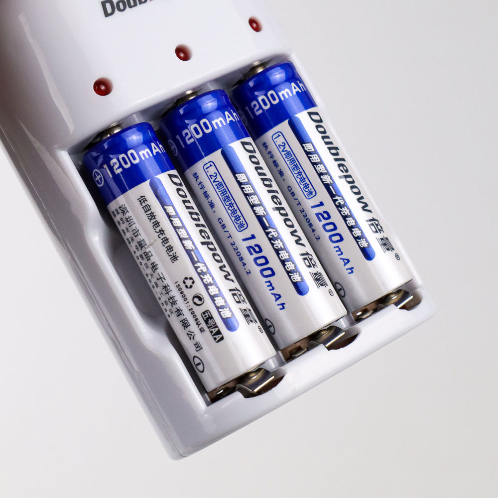 Doublepow Charger Baterai Rechargeable 3 Slot AA AAA with AA 3 PCS - DP-B33