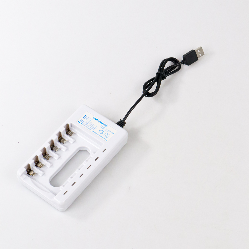 Doublepow Charger Baterai 6 Slot AA AAA Ni-MH Ni-CD with LED - DP-U06