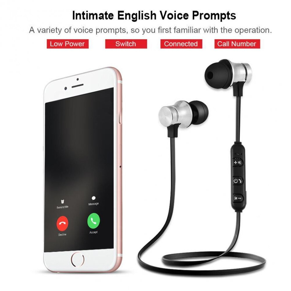 CUGUU Earphone Neckband Sweatproof Bluetooth 4.1 with Mic - XT11