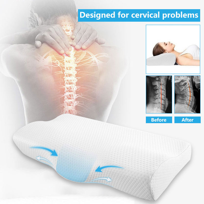 TOPX Bantal Orthopedic Memory Foam Slow Rebound Pillow 48.5x28.5cm - TC100
