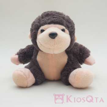 boneka monyet kecil little monkey coklat tua ekor panjang