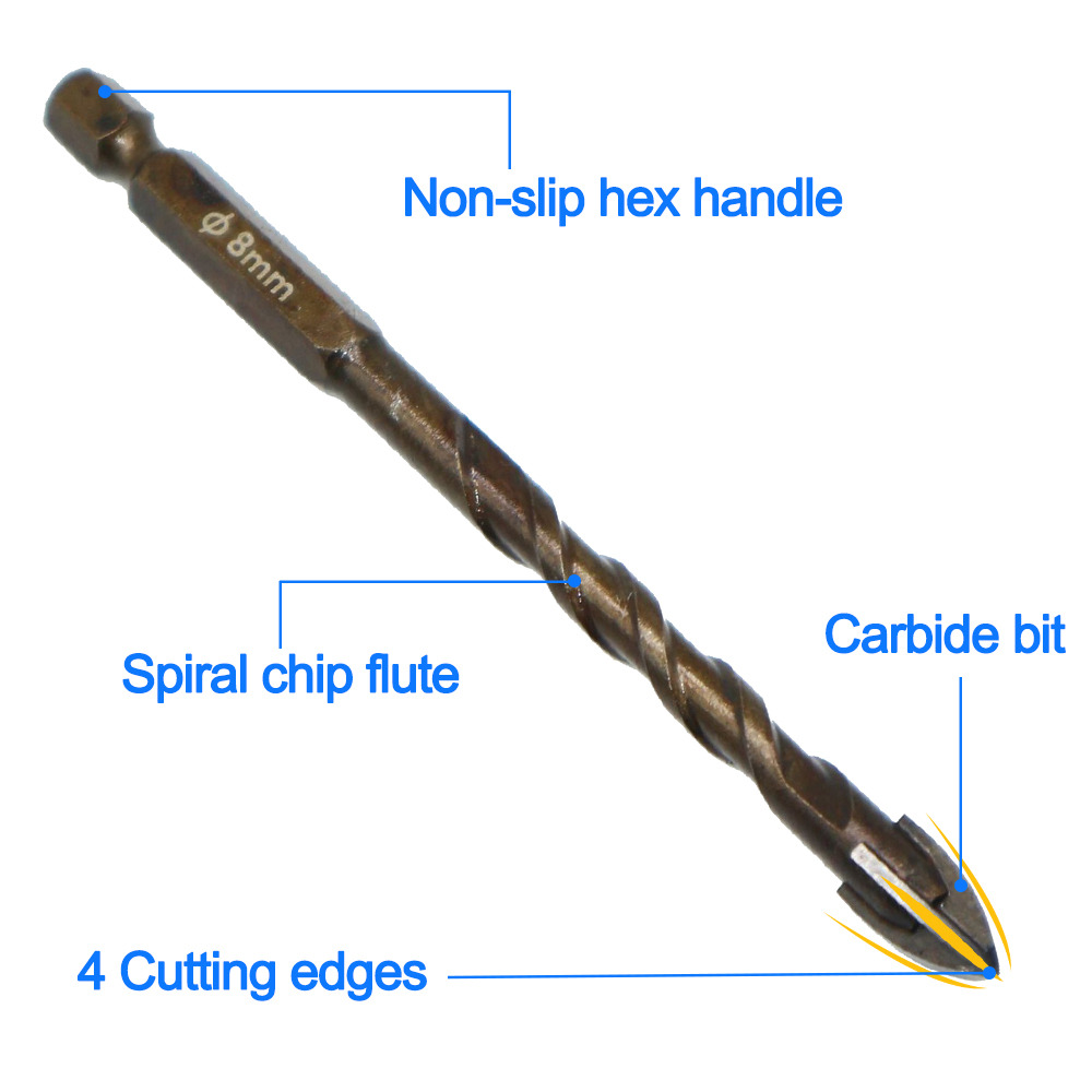DIZAINLIFE Mata Bor HSS Twist Drill Bit 3-12mm 7 PCS - DI-106