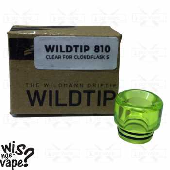 Wildtip 810 For CLOUDFLASK S- CLEAR Driptip By Wildmann Authentic