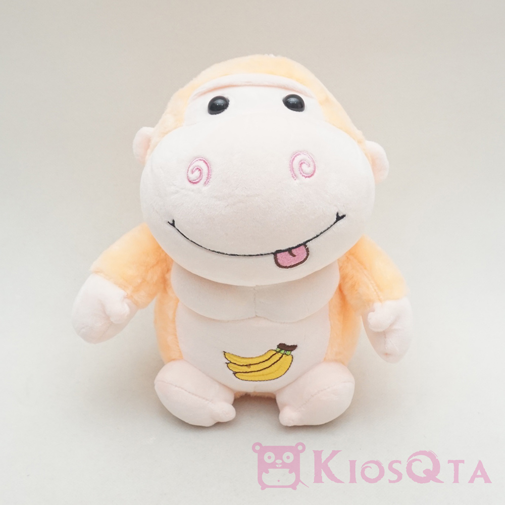 boneka gorilla monyet orange putih bordir pisang small