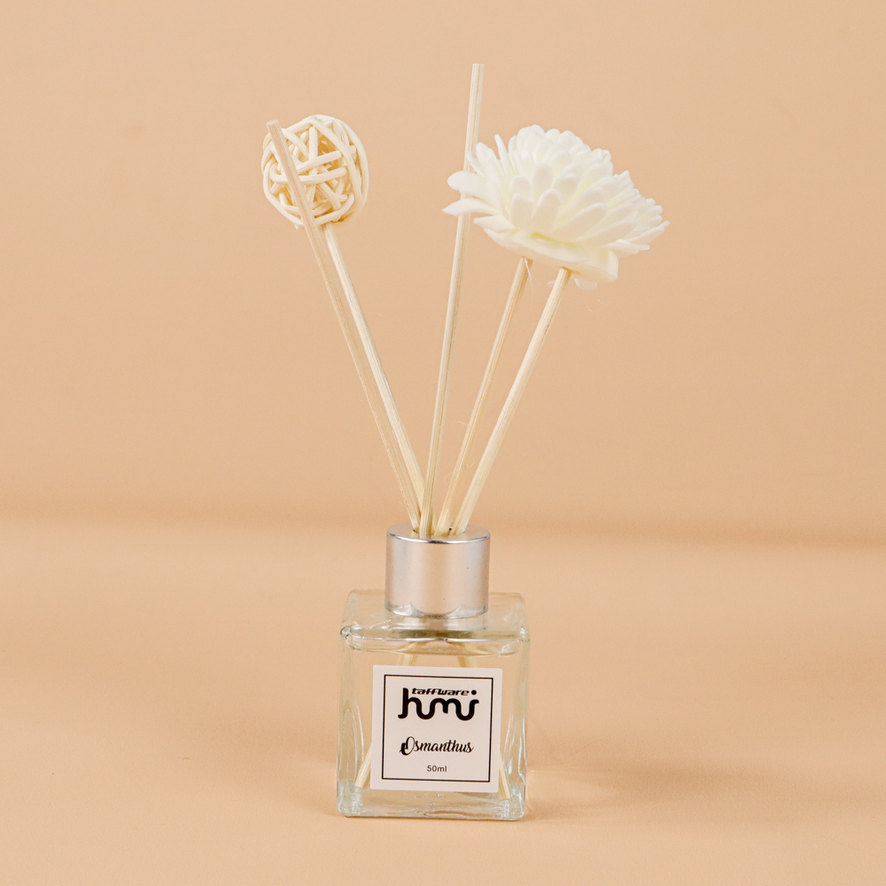 Taffware HUMI Pengharum Ruangan Reed Diffuser with Rattan Sticks 50ml - DF-099