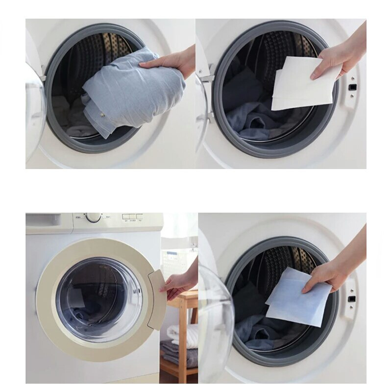 Hourong Kain Anti Luntur Mesin Cuci Laundry Color Absorption 24 PCS - B0811