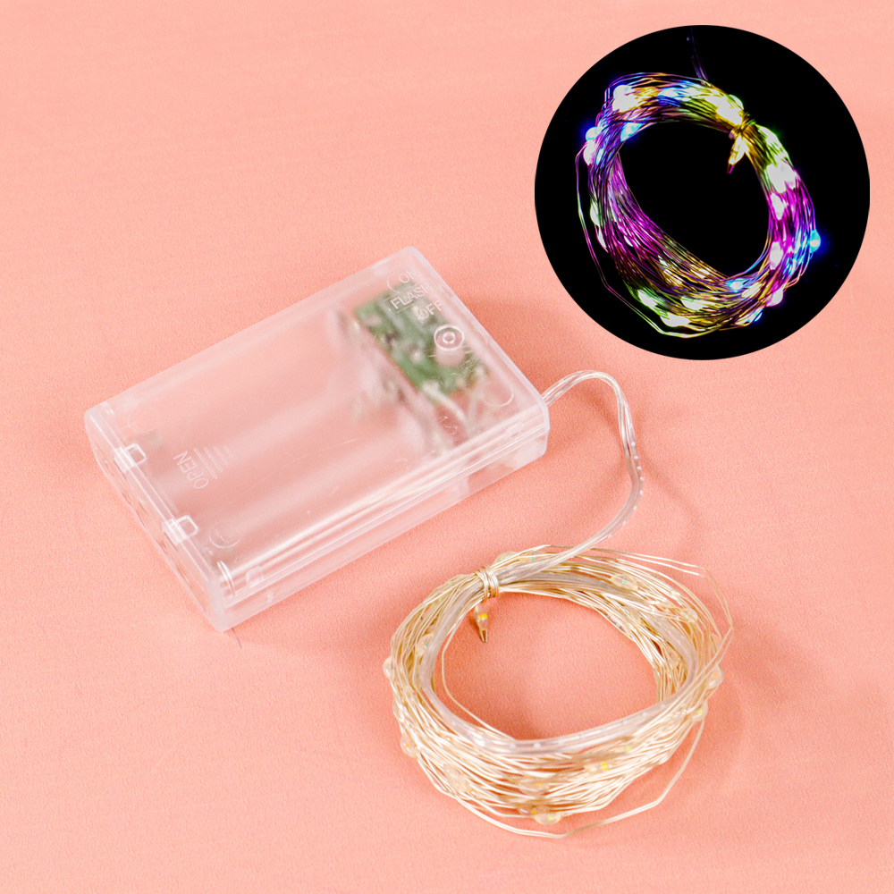 Lampu Hias String Lights Battery Box 50 LED 5M
