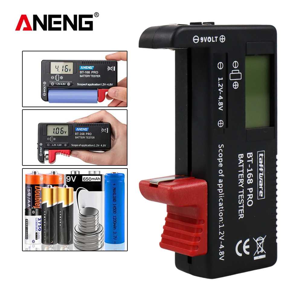 Jual Taffware ANENG Tester Baterai Voltage Checker 18650 AA AAA