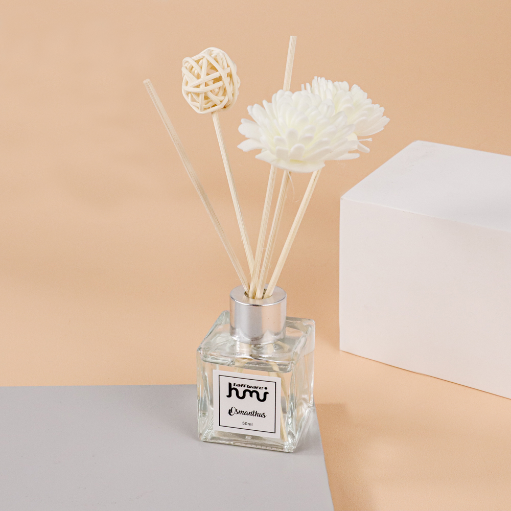 Taffware HUMI Pengharum Ruangan Reed Diffuser with Rattan Sticks 50ml - DF-099
