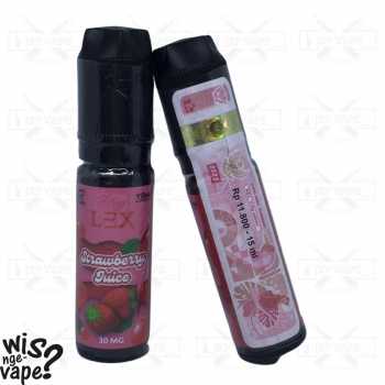 LEX Strawberry Juice 15ml - Salt Nic Liquid Vape By Movi