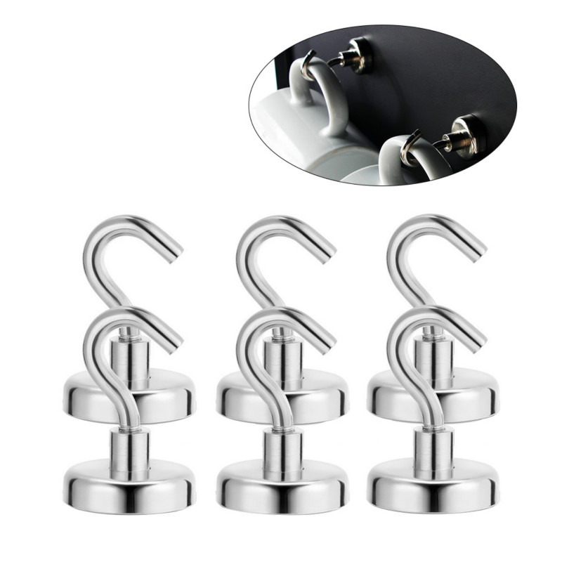 YOMI Magnet Gantungan Hook Strong Neodymium 10mm 8 PCS - D12