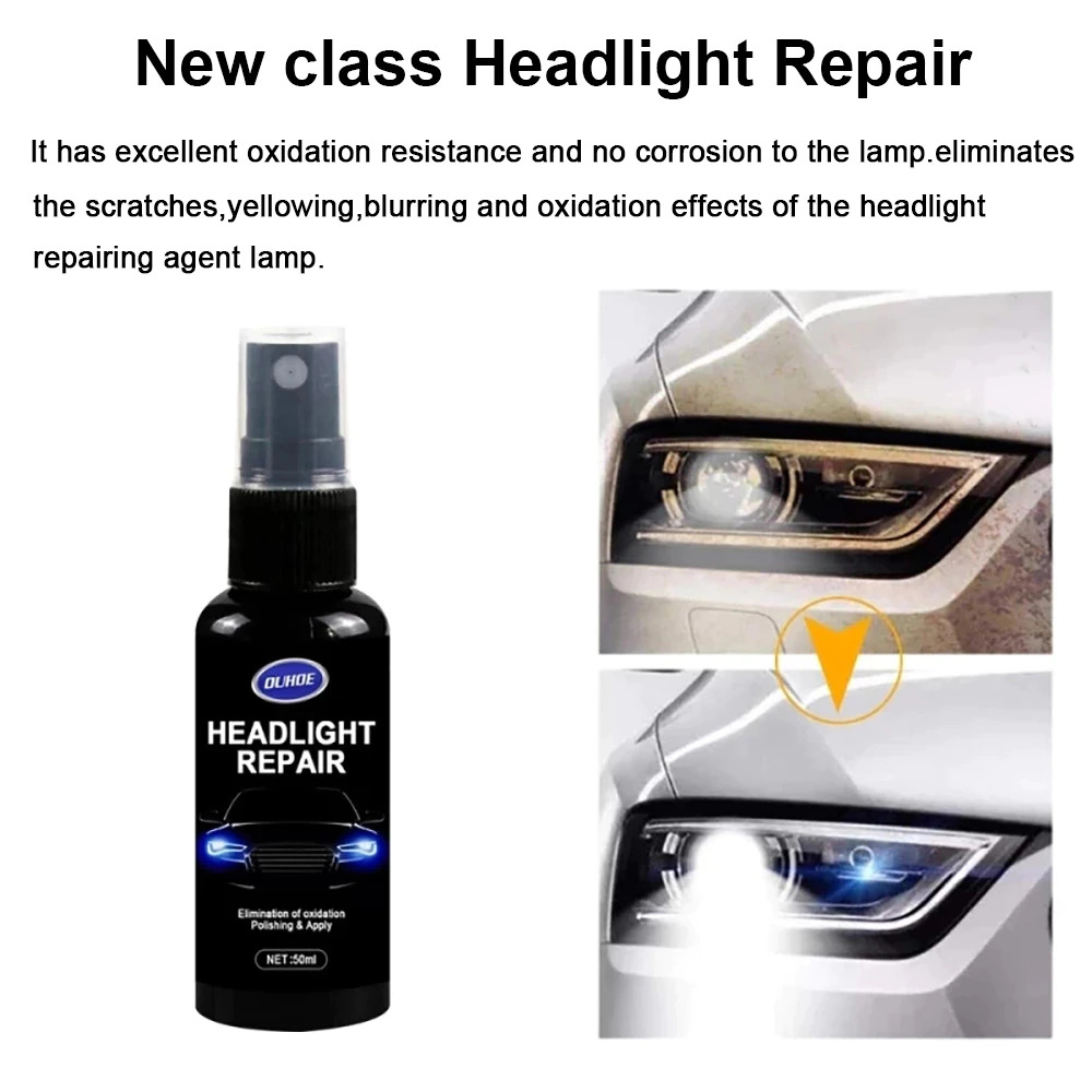 OUHOE Cairan Reparasi Lampu Mobil Headlight Polish Repair Coat 50ml - OU-01