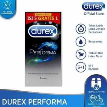 Kondom Durex Performa isi 6 (5+1) untuk penunjang Performa tahan lebih