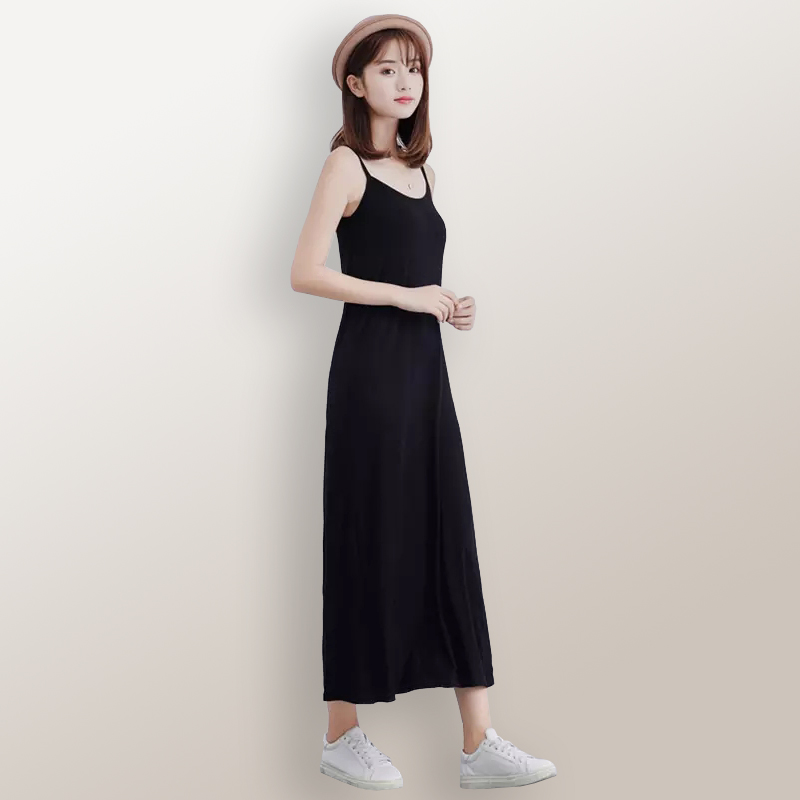 Long Dress sexy Camisoles Singlet Tali kecil Wanita - Jfashion Mayleen