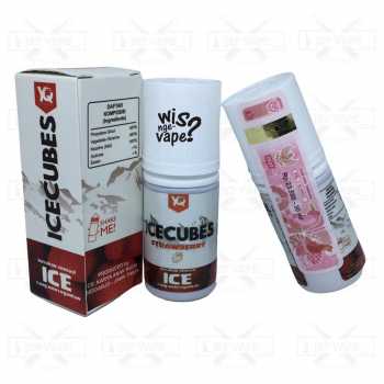 Icecubes Strawberry 30ml - Salt Nic Liquid Ice Cubes by Yaqueen