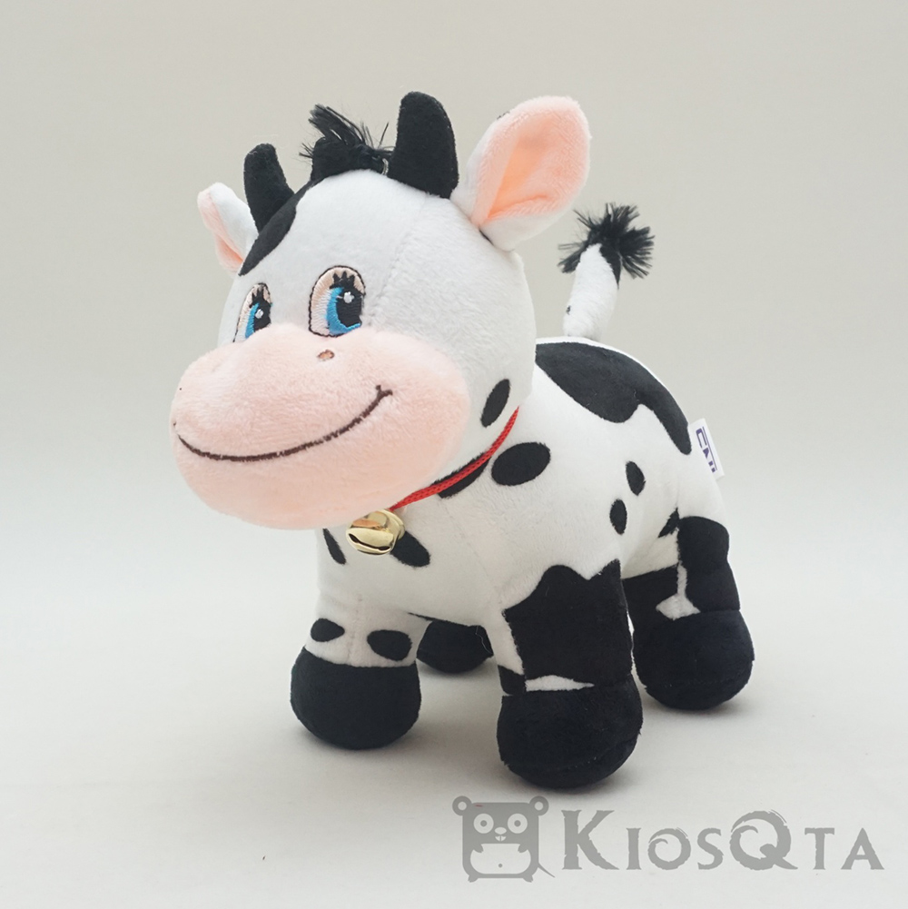 boneka sapi totol hitam putih cute cow small AGT