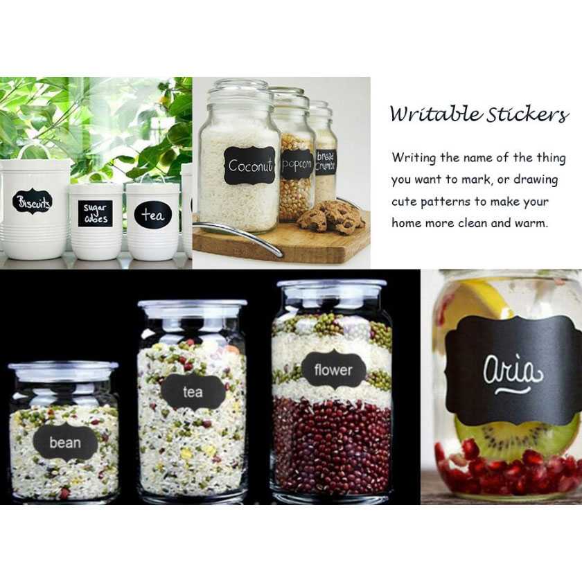 ALLOYSEED Stiker Label Blackboard Papan Tulis Removable 50 PCS - TH002