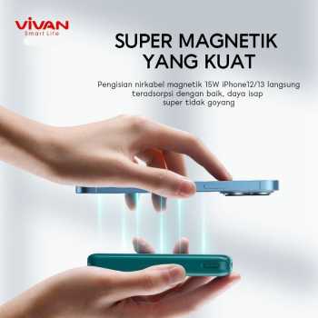 Jual Vivan VPB-W12 Powerbank Wireless 10000mAh Output Fast