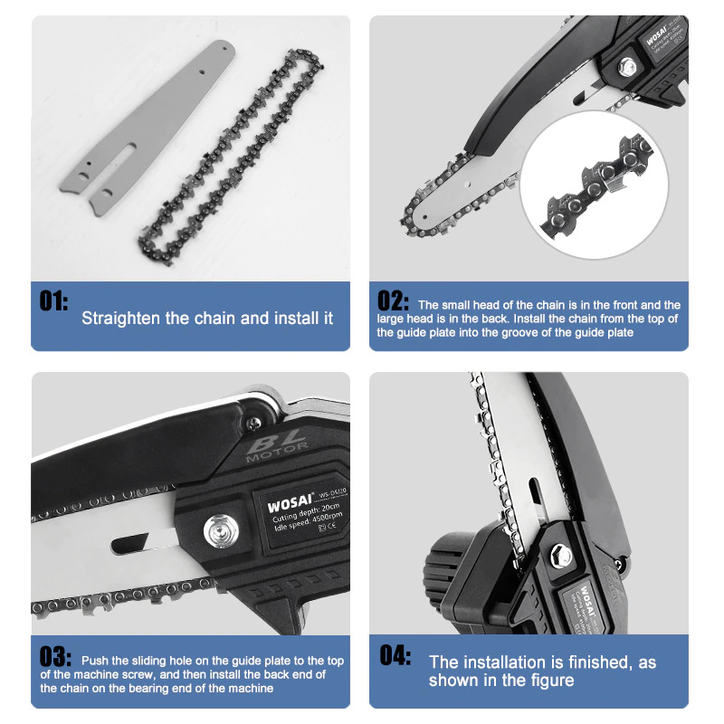 WOSAI Rantai Gergaji Senso Chainsaw Chain Part 6 Inch - JT-6
