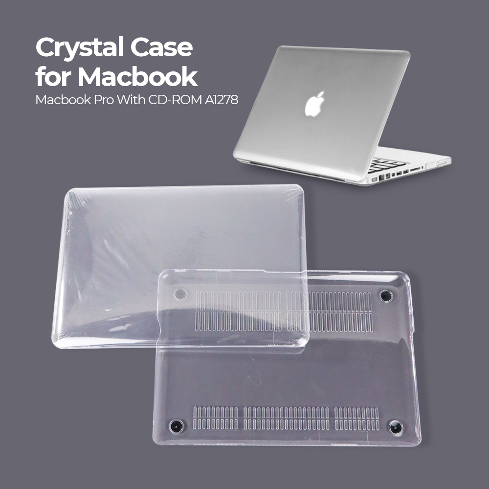SZEG Crystal Case for Macbook Pro 13 Inch A1278 with CD-ROM