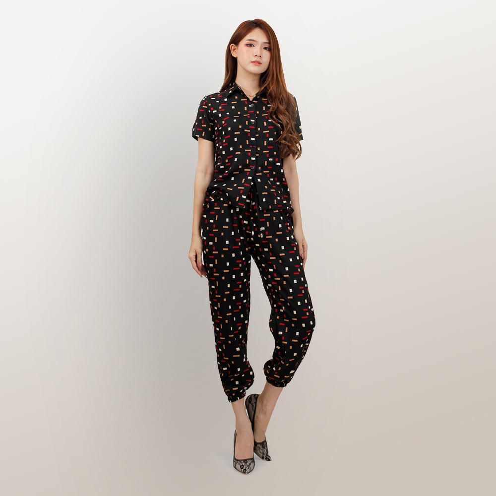 Stelan Kemeja & celana panjang casual terbaru - Jfashion Martini Flora