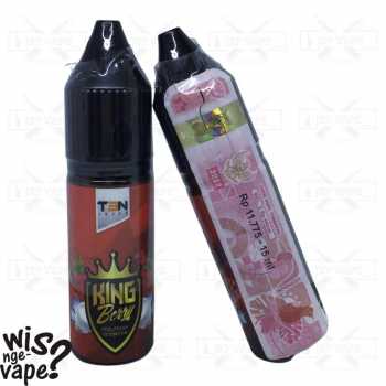 King Berry Fell Fresh Sensation 15ml - Salt Nic Liquid Vape Ten J