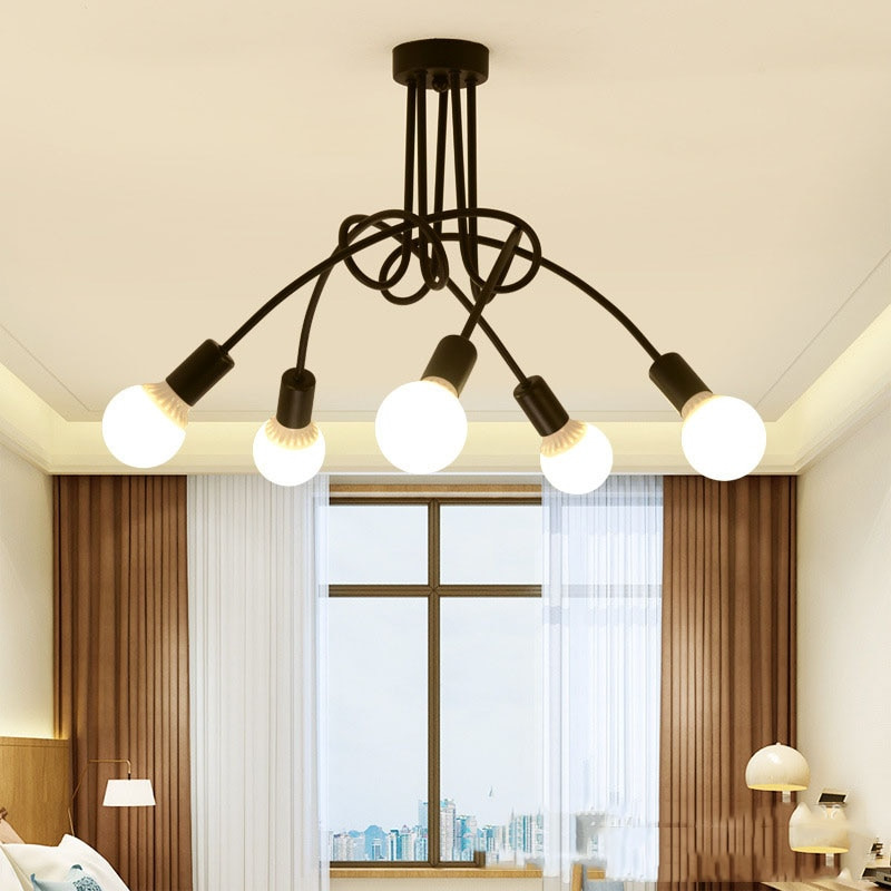 YUANFEN Fitting Lampu Plafon Minimalis Retro Style Cabang 5 265V E27 - CL02