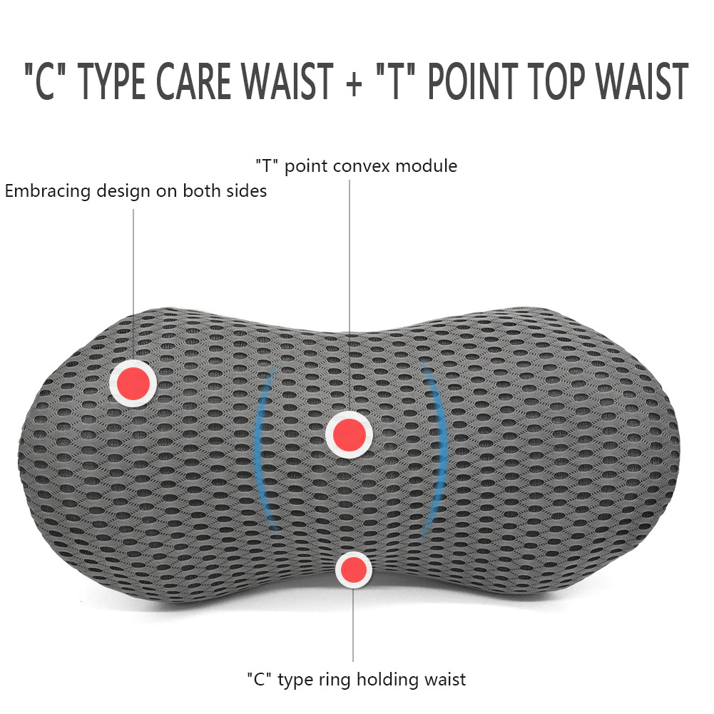 CTCar Set Bantal Mobil Leher Punggung Lumbar Support Car Seat Cushion - CT6
