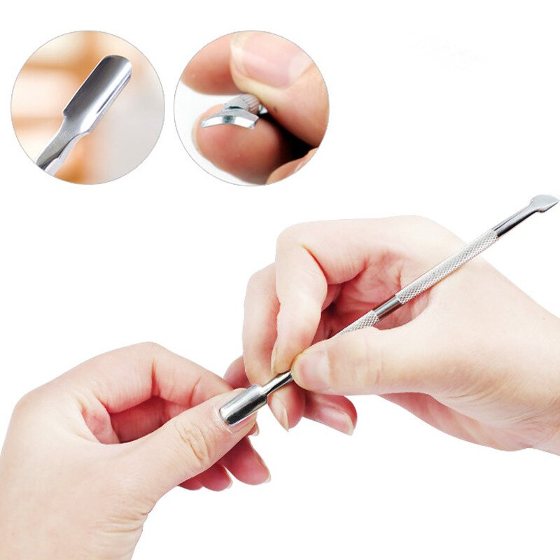 ISHOWTIENDA Perapih Kulit Mati Kuku Nail Cuticle Pusher Pedicure 4 PCS - XC509