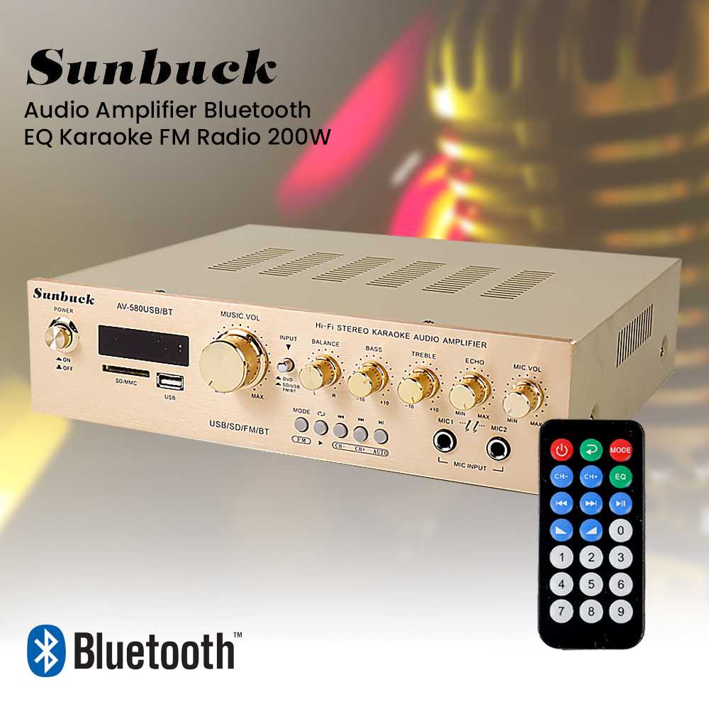 Jual Sunbuck Bluetooth EQ Audio Amplifier Karaoke 920 W