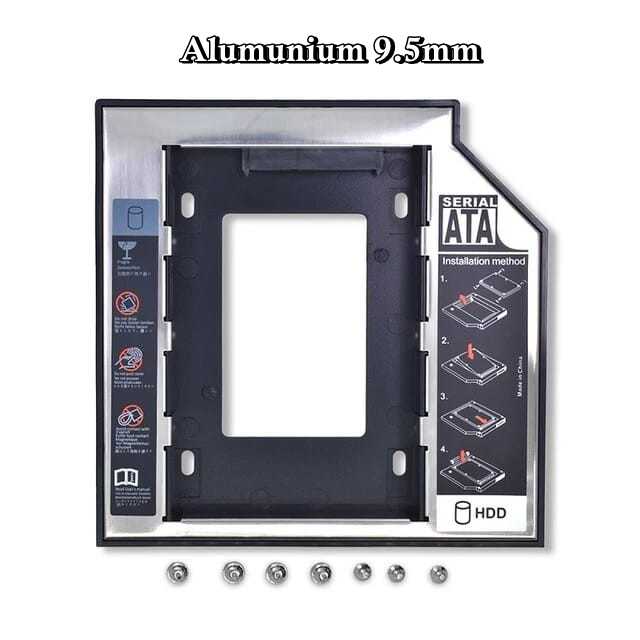 Jual HDD Harddisk Caddy Slim Case SSD Sata For Laptop Caddy
