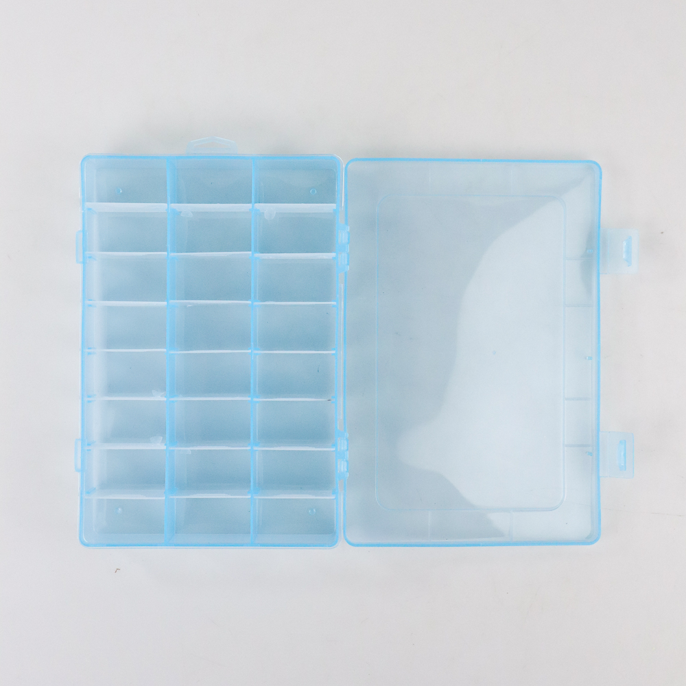 SQUARE Kotak Penyimpanan Multifungsi Adjustable Grid Box 24 Slot - J24D