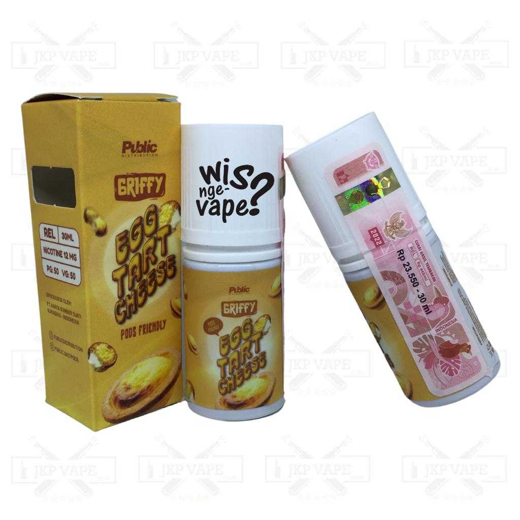 Jual Griffy Egg Tart Cheese 30ml Pods Friendly Liquid Vape by