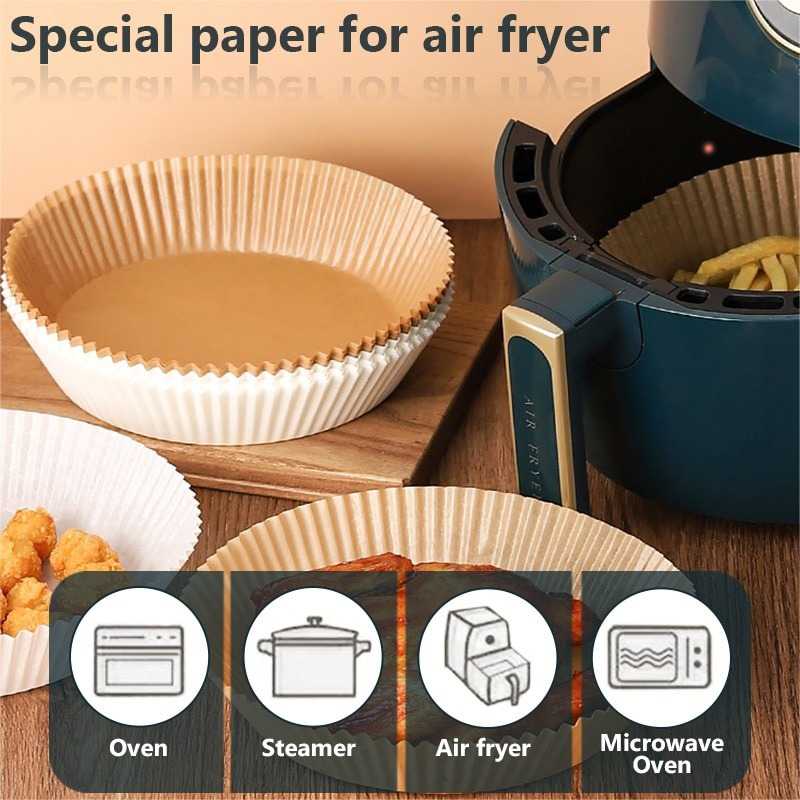 One Two Cups Kertas Alas Air Fryer Paper Liner Oilproof 16cm 50 PCS - MK5