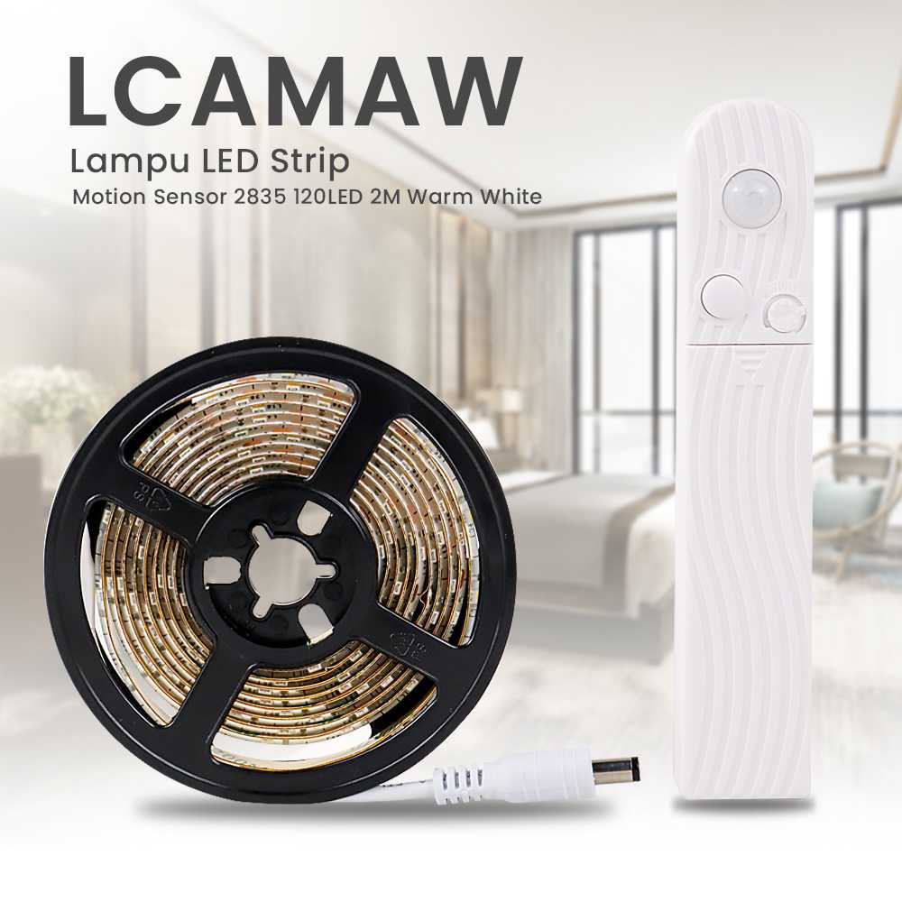 Jual LCAMAW Lampu LED Strip Flexible Motion Light Sensor SMD