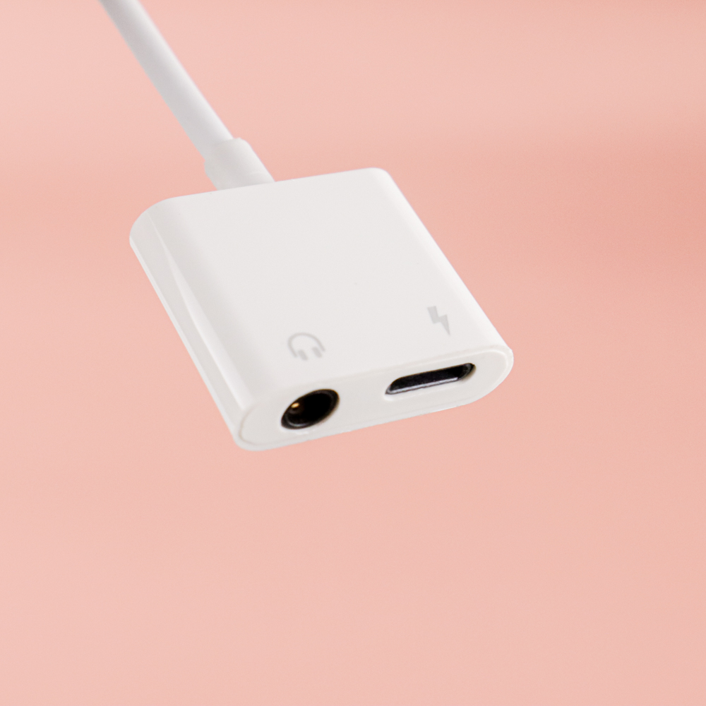Adaptor Lightning to AUX 3.5mm Headphone & Lightning for iPhone 7 - MH030