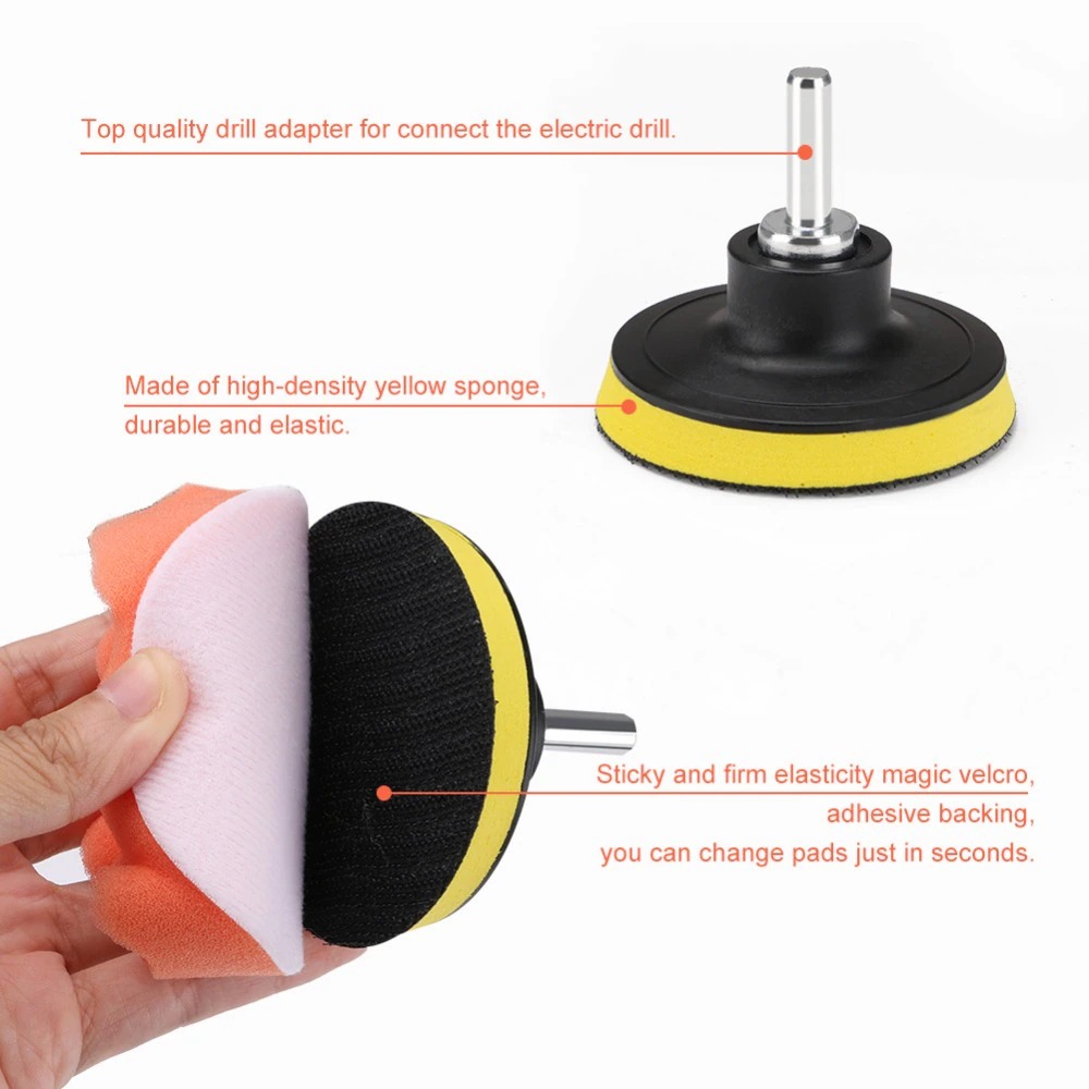 OTOHEROES Pad Poles Bodi Mobil Buffer Polishing Wheel 3 Inch 22 PCS - BJ39
