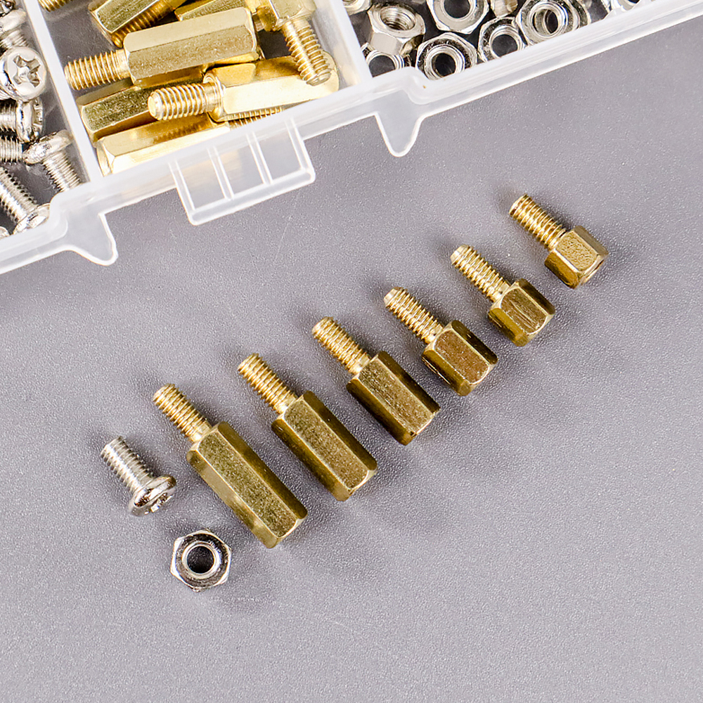 XHHD Set Hex Stand-Off and Spacer Kit Aksesoris PCB Tipe M3 180 PCS