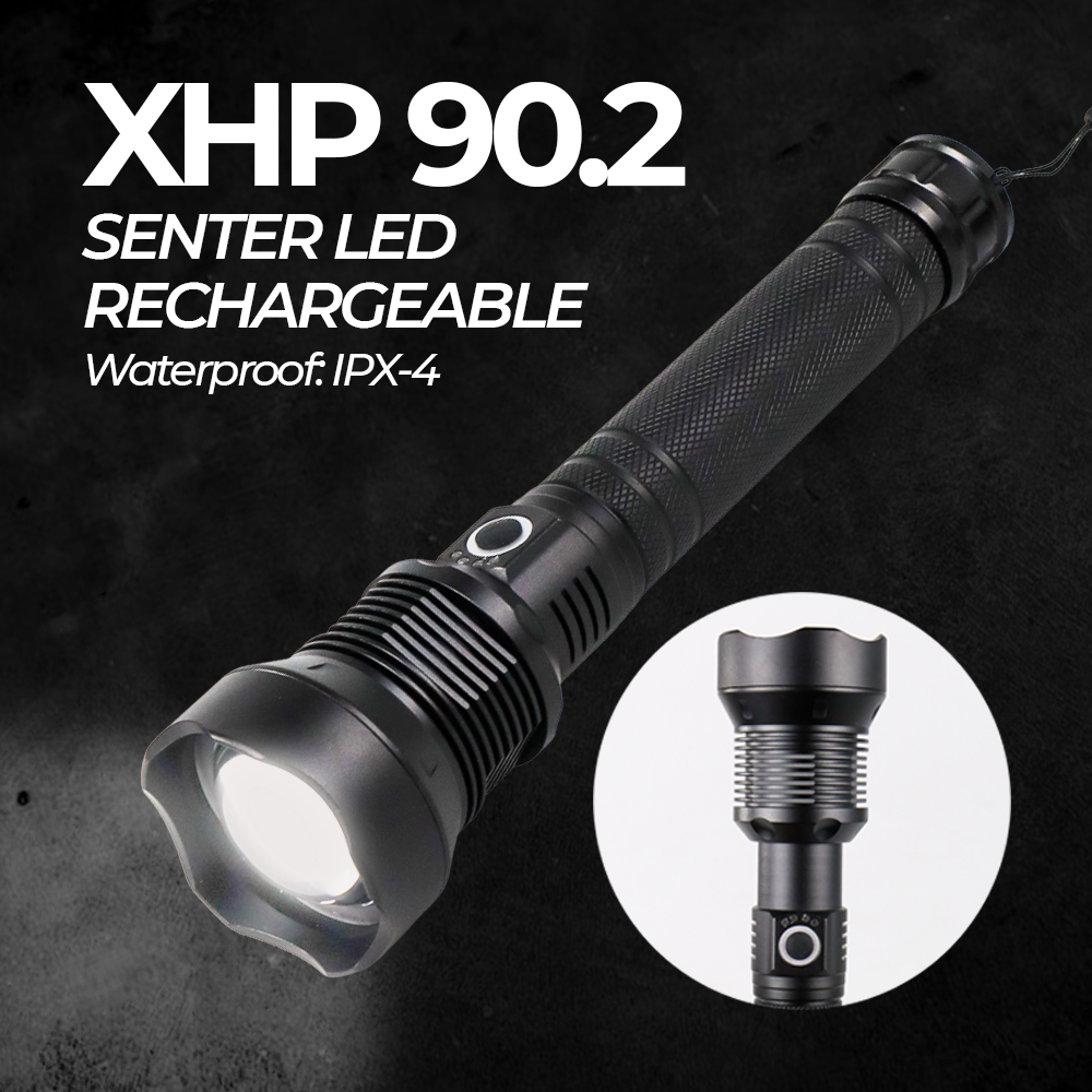 XLAMP Senter LED XHP90.2 USB Rechargeable Waterproof IPX4 1300 Lumens - JHS52