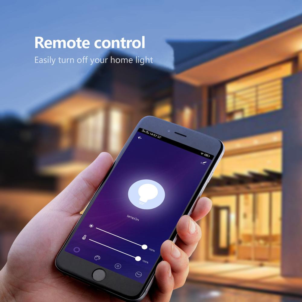 TaffLED Lampu Bohlam LED Smart Bulb Bluetooth WiFi RGBCW E27 220V 9W - A60
