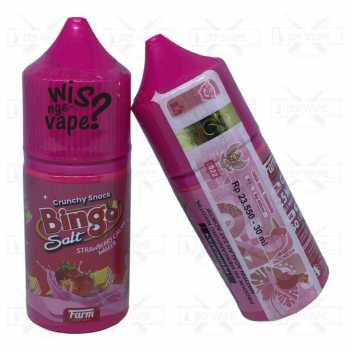 Bingo V2 Strawberry Cream Waffer 30ml - Salt Nic Liquid By Farm F